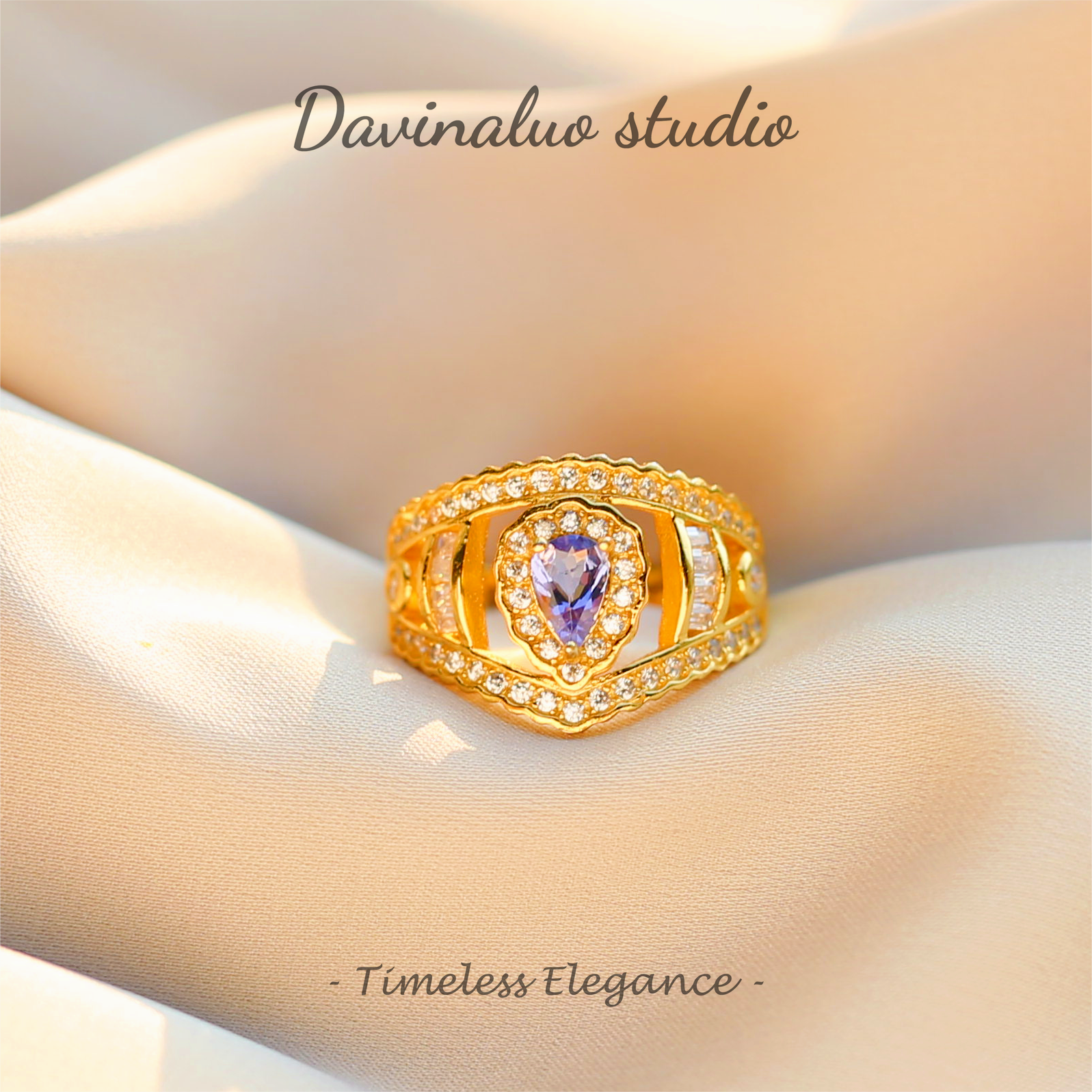 Bague Vintage en argent S925, Tanzanite naturelle, mode, TSR019