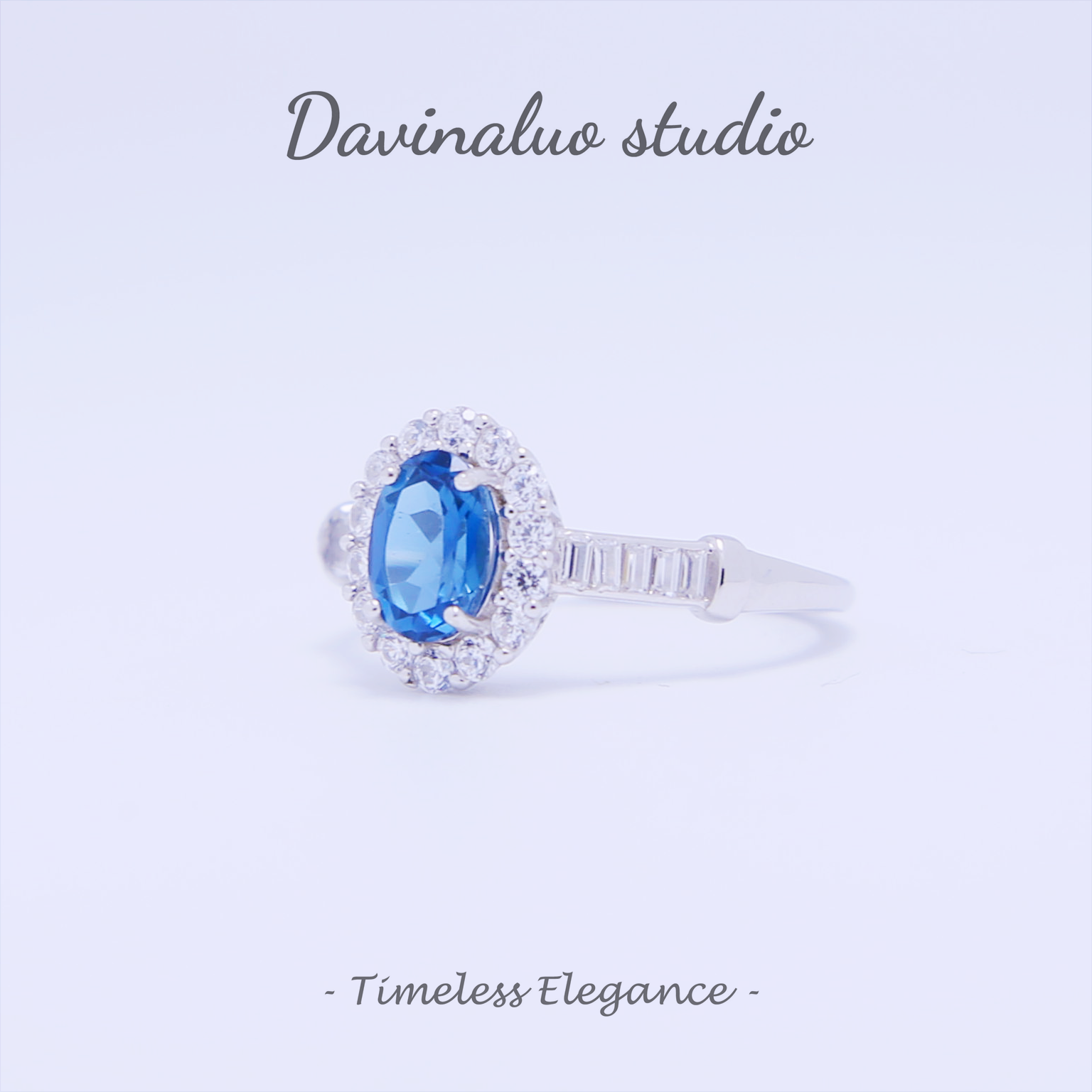 Bague ovale en topaze naturelle en argent S925, TPSR002