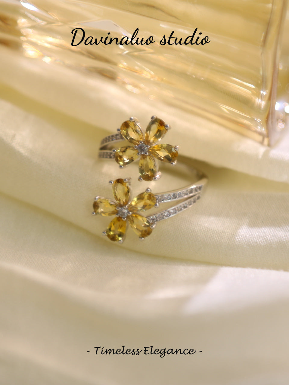 S925 Silver Citrine Ring 041107649