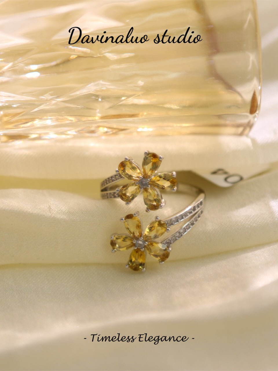 S925 Silver Citrine Ring 041107649