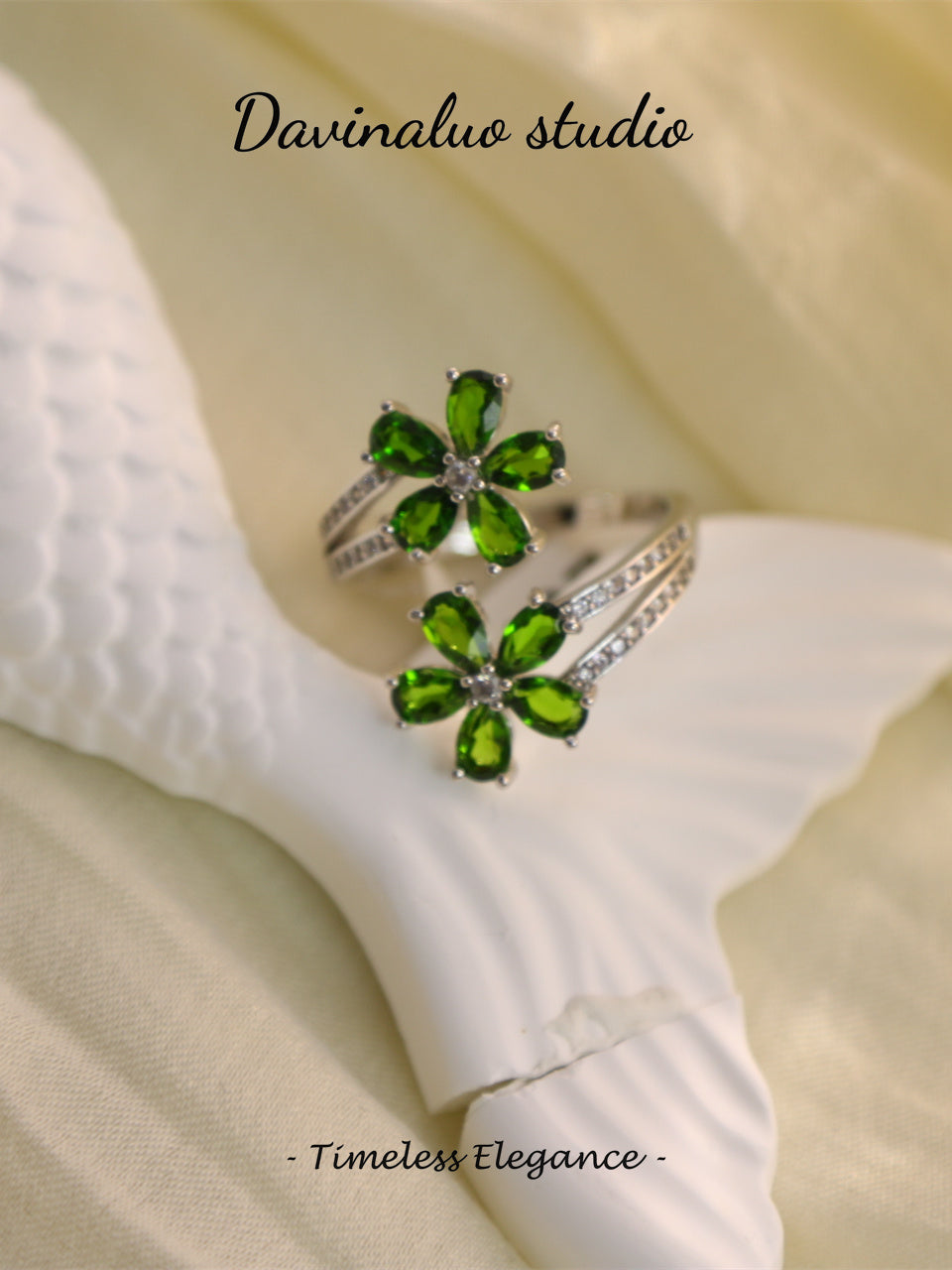 S925 Silver Diopside Ring 041107671