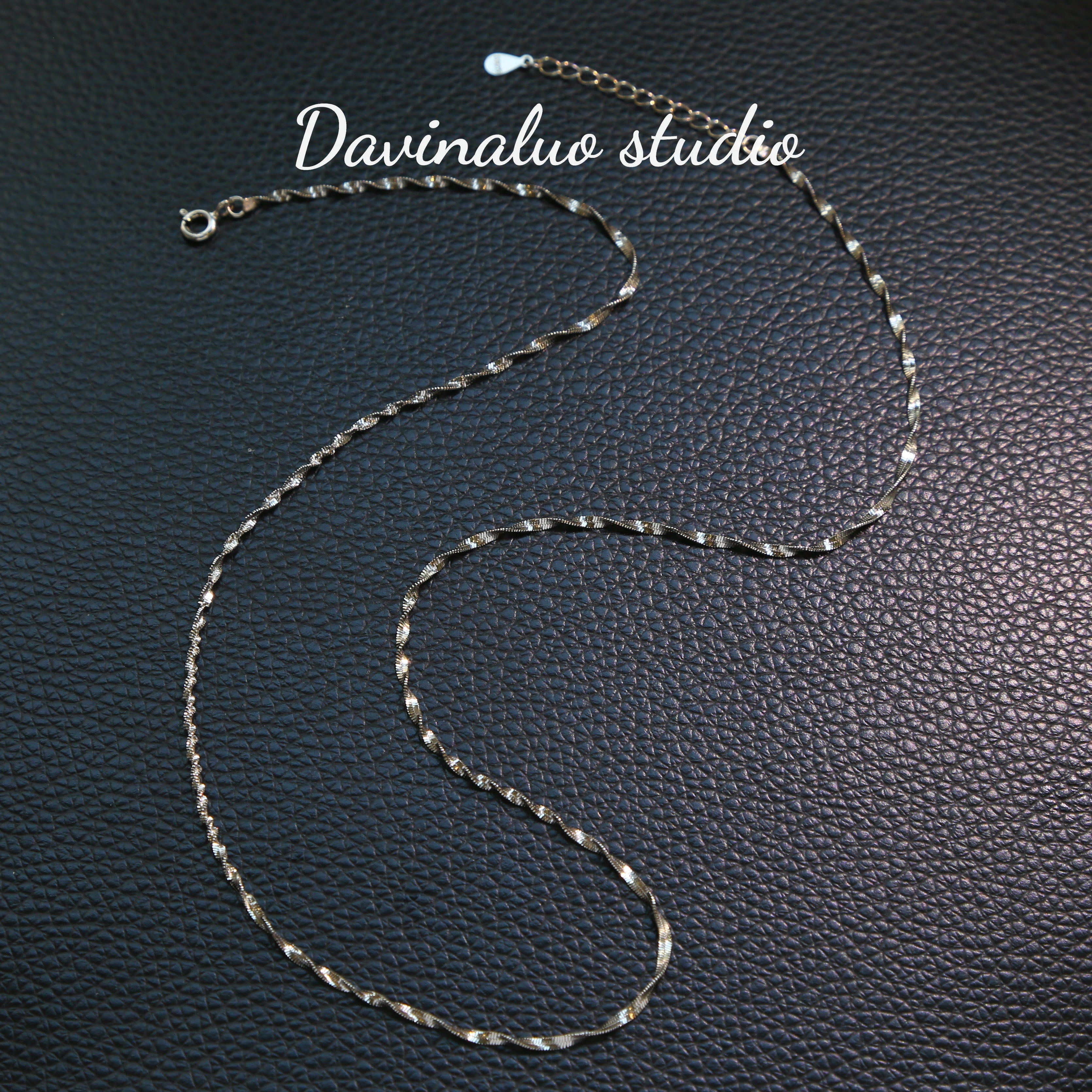 S925 Sterling Silver Chain SC003 45CM+5CM