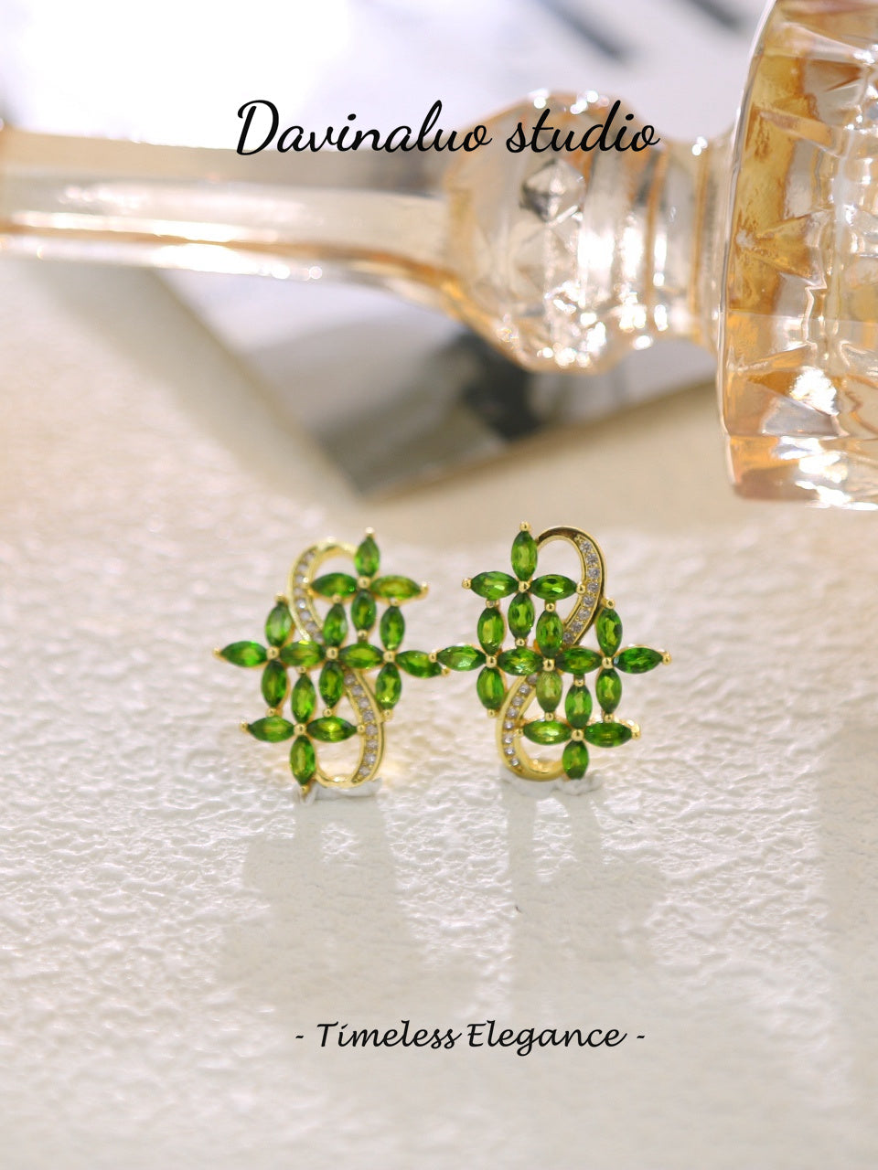 S925 Diopside Earrings 041124342